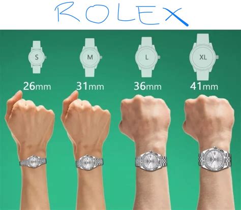 rolex watch dial size